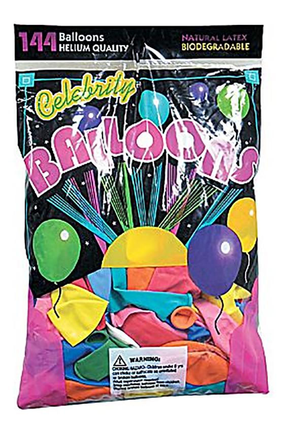 Water Balloons 144 Piece Pack - Zing Eco Safety L Sign, Forklift Traffic, 7hx2.5wx7d, (1000x1000), Png Download