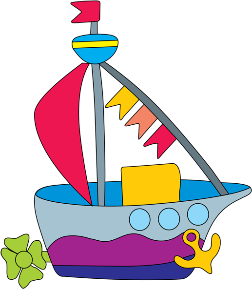 Cruise Ship Clipart Toy Boat - Toy Boat Clipart (556x600), Png Download
