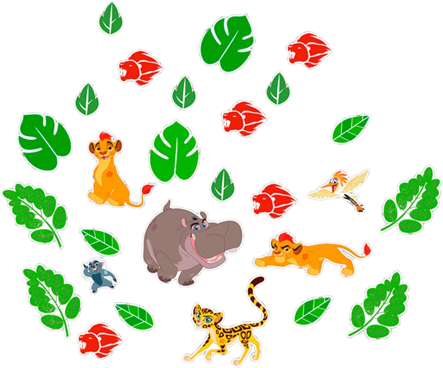 Download Confetti Gua Guarda Do Leao Personagens Full Size Png Image Pngkit