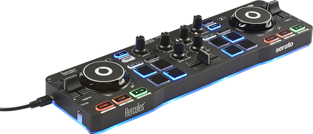 Djcontrol Starlight - Hercules Dj Control Starlight (1003x431), Png Download