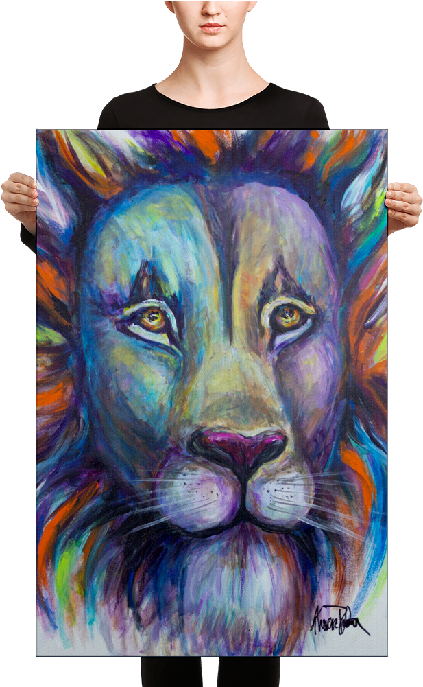 Prophetic Art Print - Black Mask Red Pied French Bulldog Canvas (1000x1000), Png Download