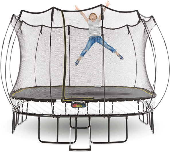 Springfree Trampoline - 11ft Large Square Trampoline (638x540), Png Download