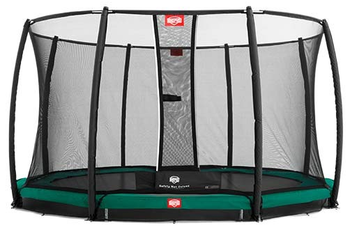 Berg Inground Trampoline With Net (600x450), Png Download