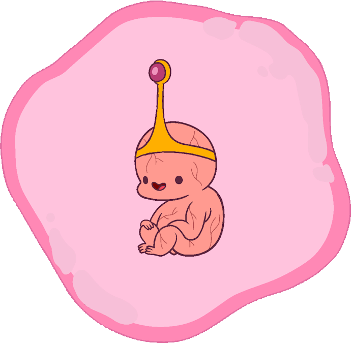 Embryo Princess - Adventure Time Baby Princess Bubblegum (692x677), Png Download