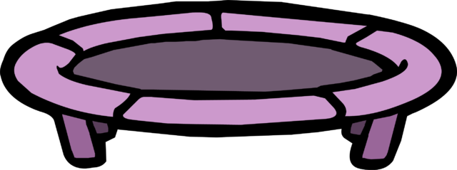Pink Puffle's Trampoline Icon - Wiki (640x239), Png Download