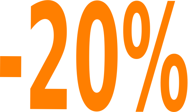 Download 20 Off - 20 Off Orange (600x359), Png Download