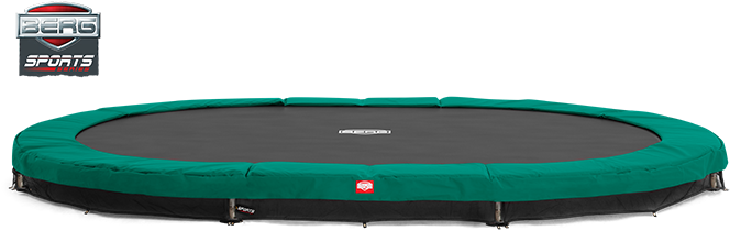 Berg Sports Series In Ground Grand Champion Oval Trampoline - Berg Grand Champion Inground Trampoline (oval) 17ft (680x440), Png Download