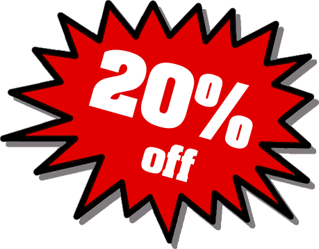 20 Off Clip - 20% Off Image With Transparent Background (459x358), Png Download