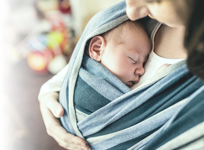 Mother And Newborn - Mother (698x515), Png Download
