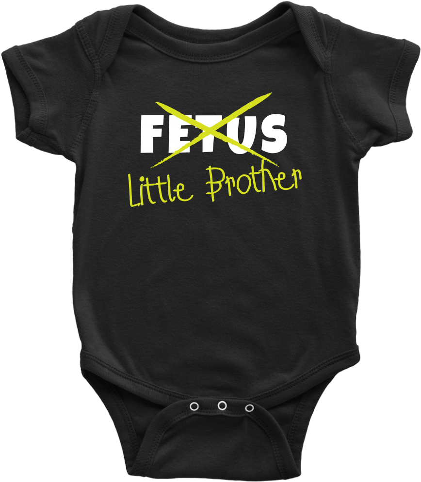 Fetus To Little Brother - Infant Bodysuit (1024x1024), Png Download