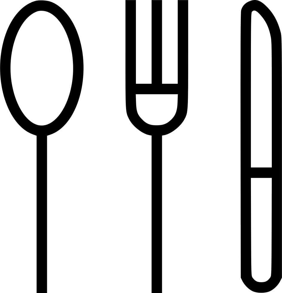 Fork Knife Spoon - Restaurant (944x980), Png Download