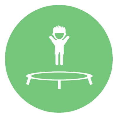 Classes - Trampoline Jump (400x400), Png Download