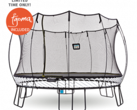 Tramp-r132 - Jumbo Round Springfree Trampoline (450x362), Png Download