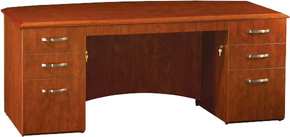 Desk Clipart Brown Desk - Desk Png (600x400), Png Download