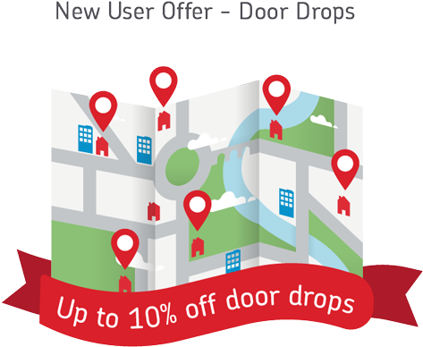 10% Off Door Drops - Marketing (540x424), Png Download