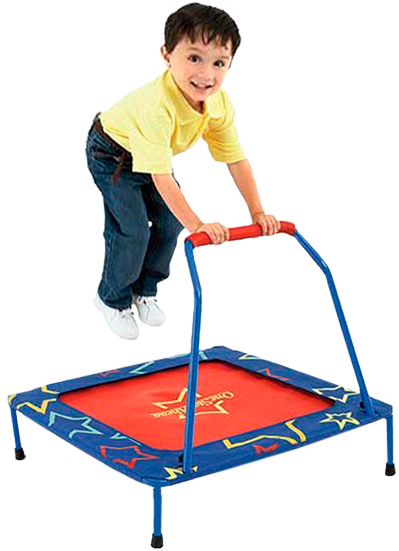 Boy Pic - One Step Ahead Kids Safety Trampoline With Handle (399x551), Png Download