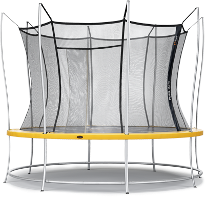 Built To Be Our Most Durable Trampoline - Vuly Lift Trampoline With Shade Cover Large (406x408), Png Download