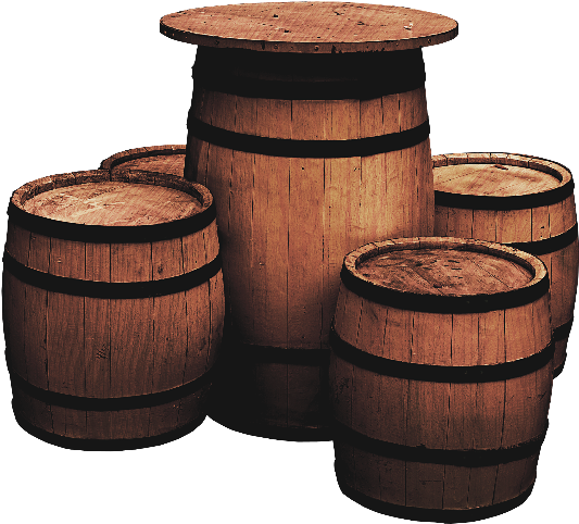 Wooden Barrels Png Free - Table (800x600), Png Download