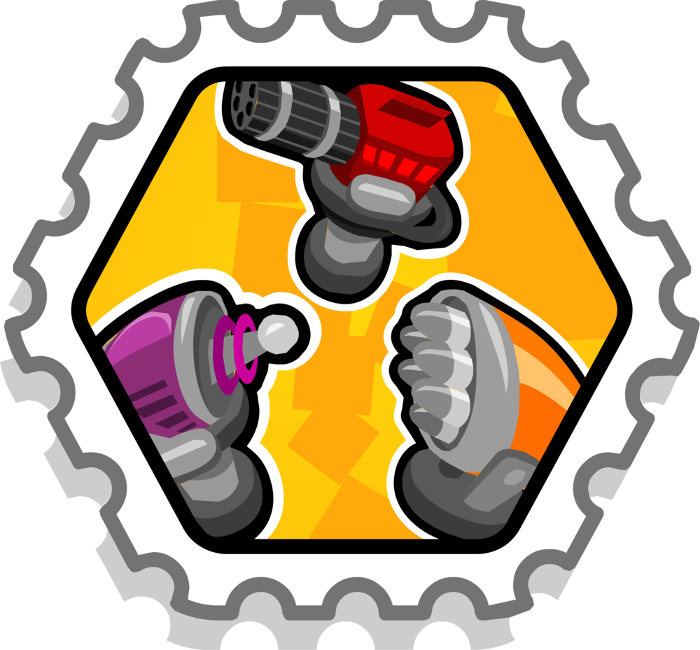 Mono Mechanic - Club Penguin Extreme Rescue Stamp (1000x929), Png Download