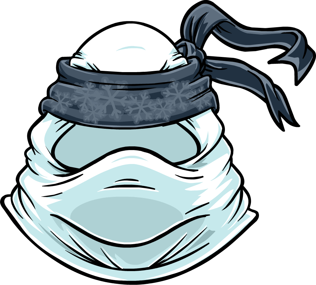 Icy Mask Icon - Club Penguin Card Jitsu Nieve (1020x921), Png Download