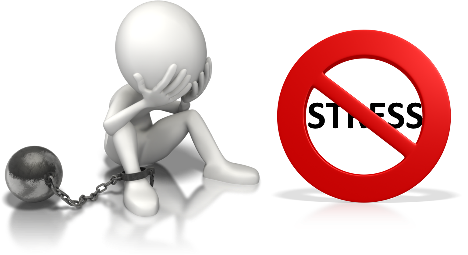 We Often Say Or Have Heard The Word “stress” - Ball And Chain Transparent (1600x854), Png Download