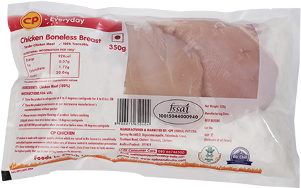 Chicken Breast Boneless - Cp Frozen Chicken Breast (465x363), Png Download
