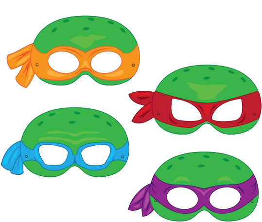 Turtles Clipart By Darkadathea - Antifaces De Las Tortugas Ninja (564x564), Png Download