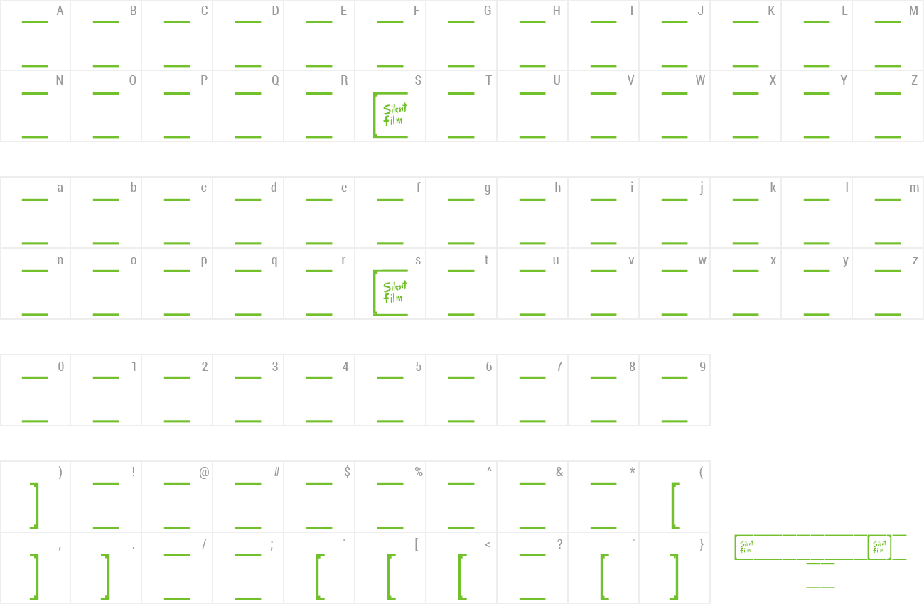 Font Silent Film Frame) Preview - Symmetry (1300x850), Png Download