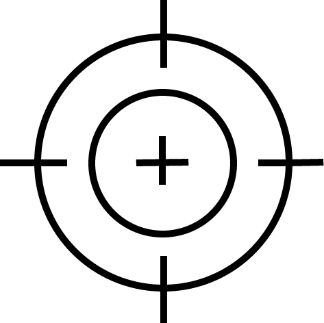 Crosshair Bullseye (473x472), Png Download