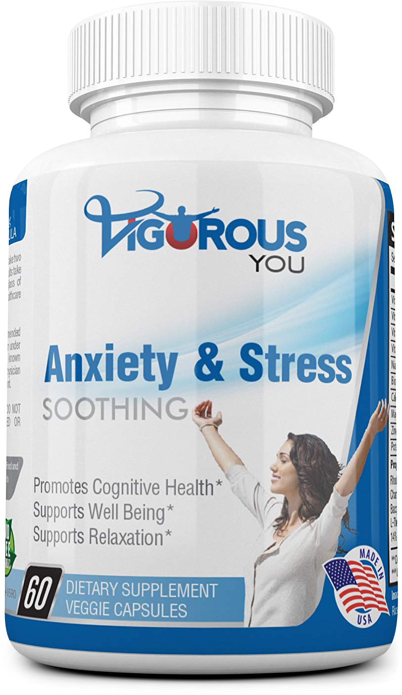 Natural Anxiety & Stress Relief Supplement - Super Strength Horny Goat Weed 1,000 Mg. Icariins 100mg, (921x1500), Png Download