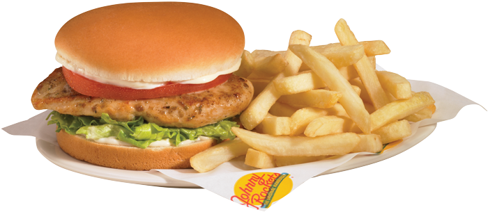 Grilled Chicken Breast Sandwich - Johnny Rockets Grilled Chicken (750x422), Png Download