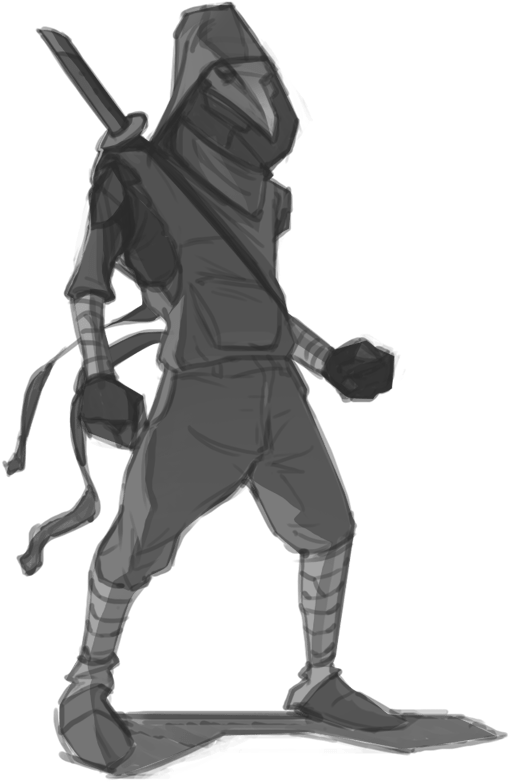 Kitsune - Illustration (554x831), Png Download