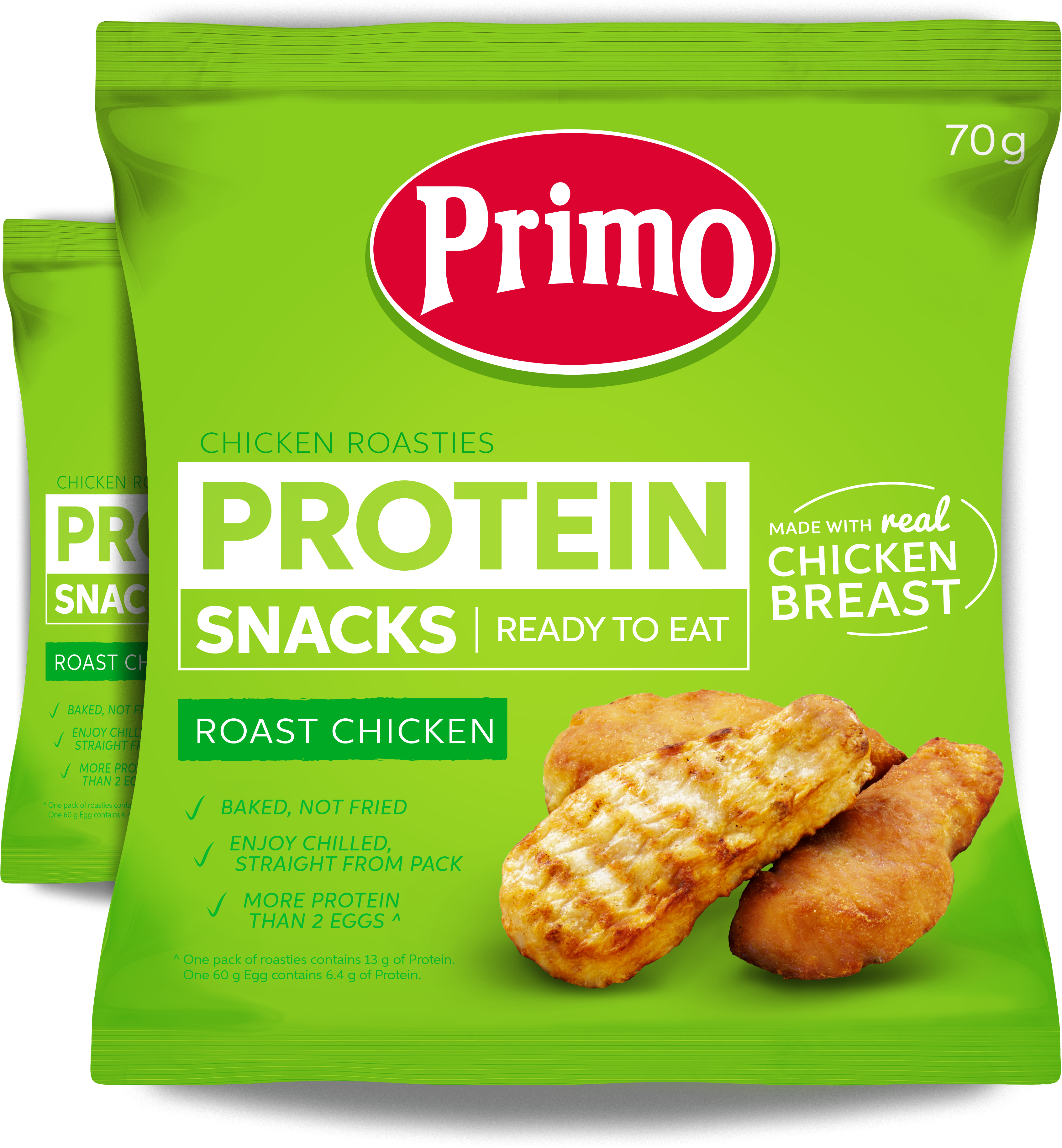 100% Chicken Breast, Perfect For Snacking - Roast Chicken Pieces Woolworths (3771x3854), Png Download