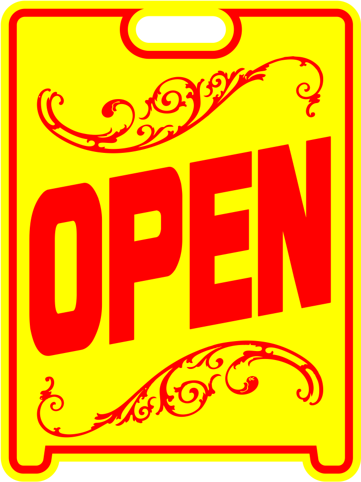 Open Sign Sandwich Board~free Standing~weather Proof~high - Liquor In The Land Of The Lost Cause By Joe L. Coker (1001x1001), Png Download