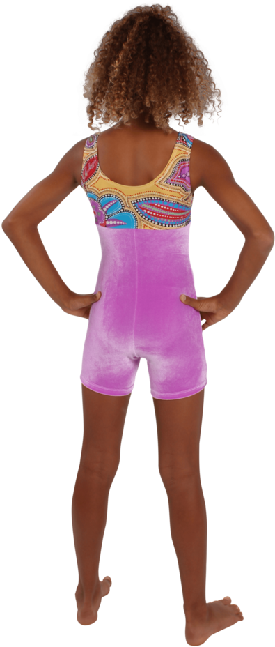 Fiesta Floral Tank Unitard - Girl (683x1024), Png Download