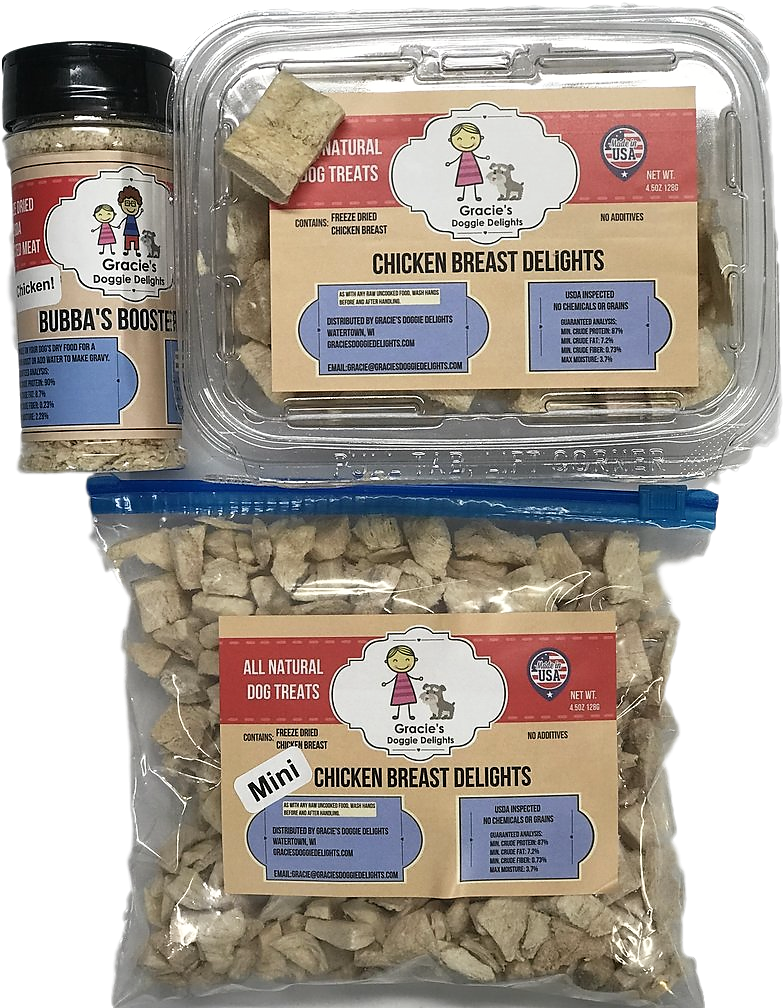 Gracie's Chicken Breast Delights Freeze Dried Dog Treats - Dog Treats (833x1024), Png Download