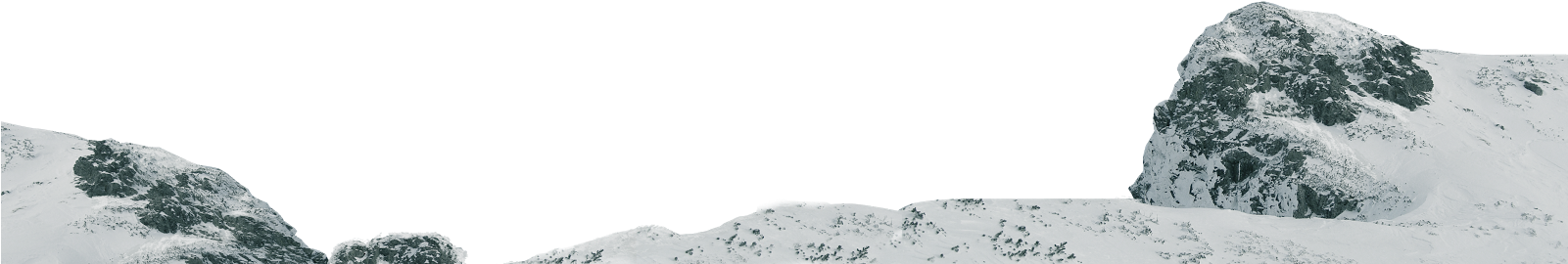 Snow On Ground Png Download - Snowy Ground Png (1600x354), Png Download