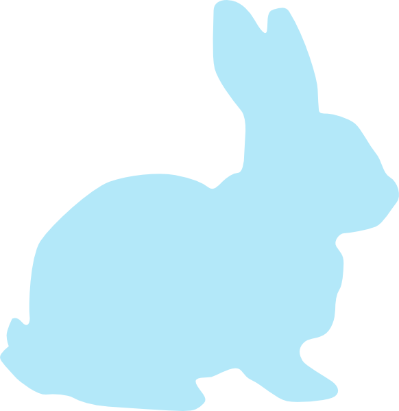 Blue Rabbit Svg Clip Arts 582 X 599 Px (582x599), Png Download