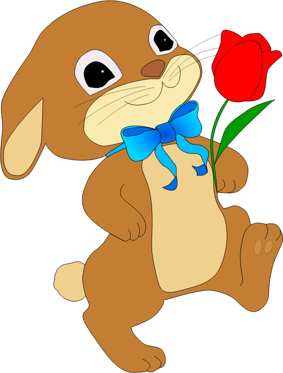 Rabbit Free To Use Clipart - Easter Coloring Books For Kids (571x754), Png Download