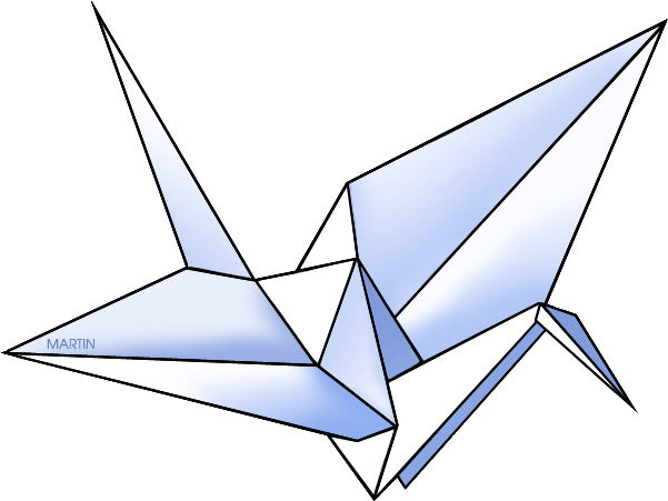 Toys And Games Clip Art By Phillip Martin - Origami (648x498), Png Download