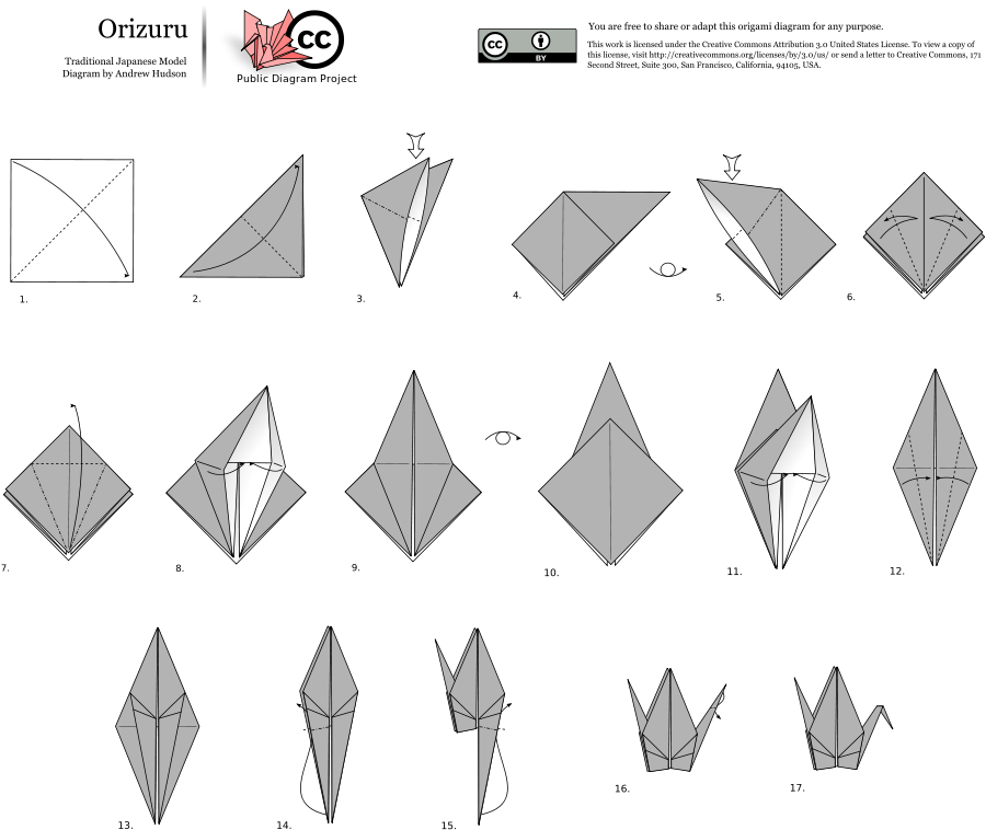 Simple Diy Origami Crane (1200x900), Png Download