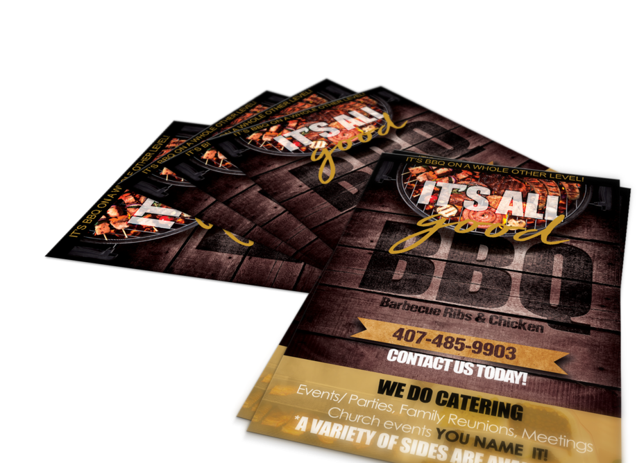 Bbq Flyer - Barbecue Grill (1000x667), Png Download