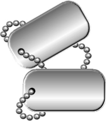 Military Dog Tag Png - Army Dog Tags Png (349x400), Png Download