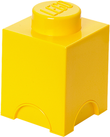 Stud Yellow Storage Brick - Lego Storage Brick 1 Lime Green (600x450), Png Download