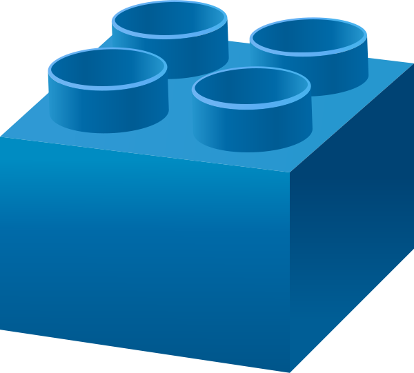 Lego Brick Blue - Lego Block Icon Png (600x541), Png Download