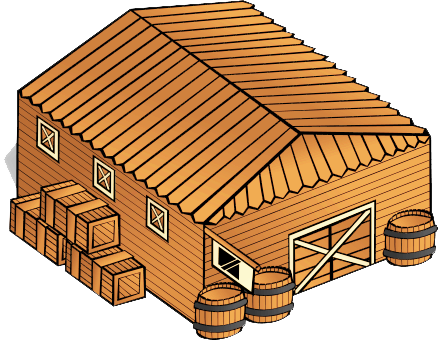 Download Png Image Report - Warehouse Clip Art (438x340), Png Download