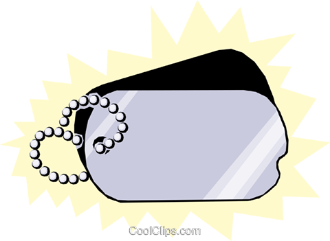 Dog Tags Royalty Free Vector Clip Art Illustration - Dog Tags Clip Art (480x351), Png Download