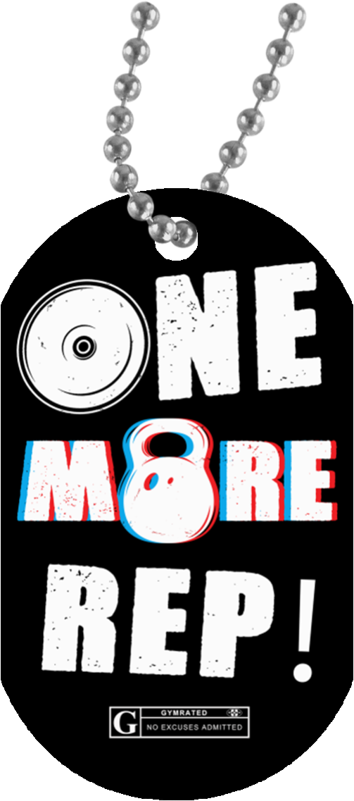 "one More Rep" Dog Tags - Black History Month Necklace (1155x1155), Png Download