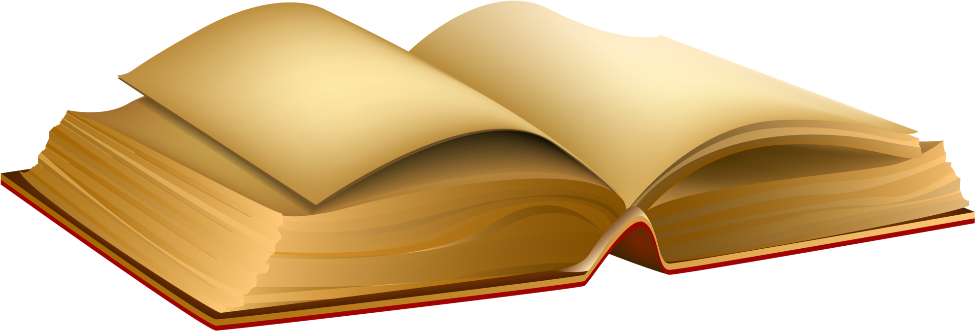 Old Book Clipart Png (2000x691), Png Download