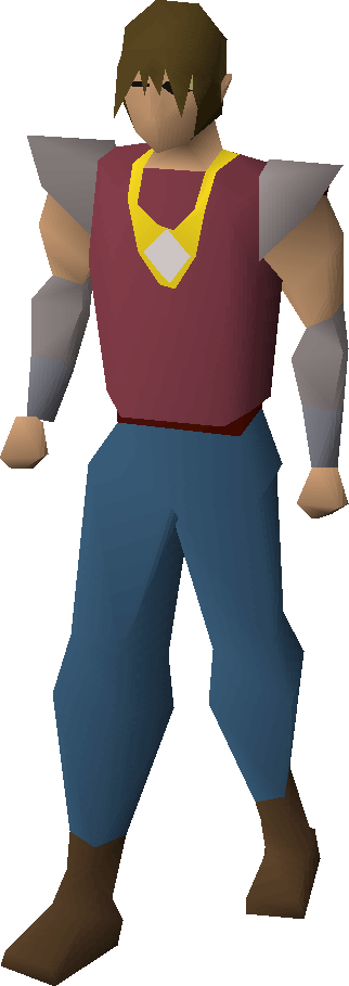 Diamond Necklace Equipped - Golden Chef Hat Osrs (322x909), Png Download